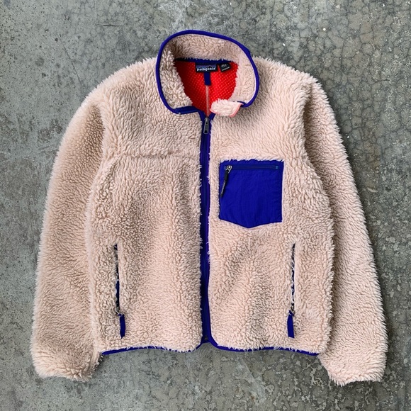 🐑Fall 2000 Patagonia Retro Pile Cardigan (Sz M) - Picture 2 of 11